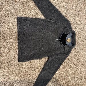 Men's Charcoal Quarter-Zip Pullover Sweater